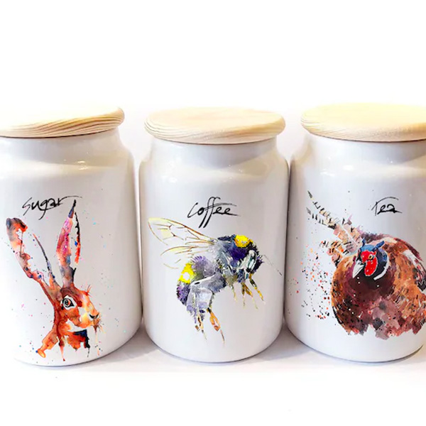 coffee tea sugar jars